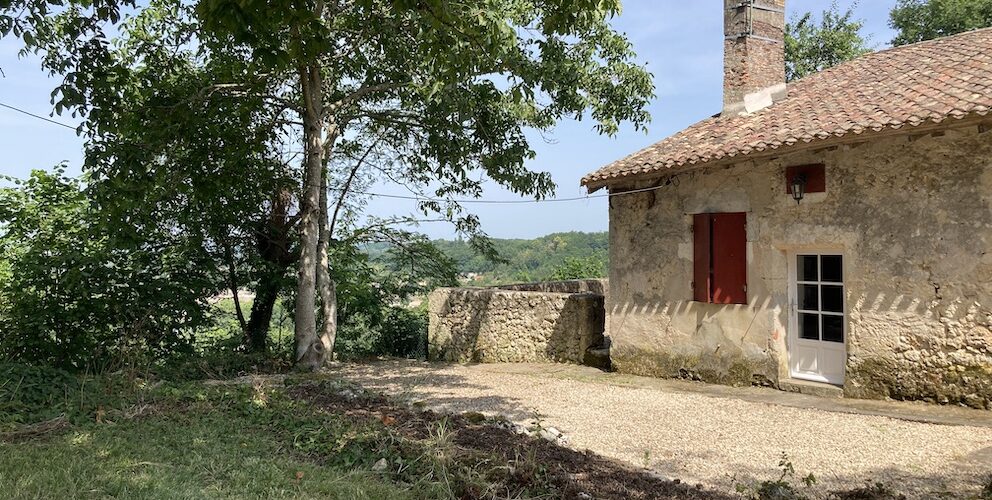 Gite kitchen entrance, west